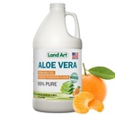 Gel Bevibile Pure Aloe Vera - Arancione Tangerine Aromaed - Cold-Processed Inner Filet - da Foglie fresche biologiche del Texas - per Rilievo Di Cuocere - Acid Reflux - 64 fl oz