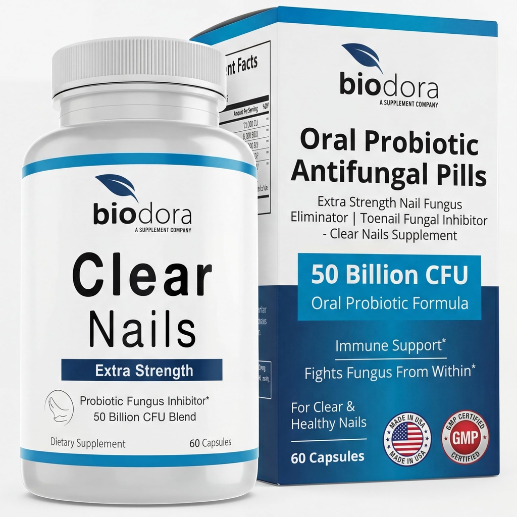 Chiodi trasparenti - Extra Forza - Inibitore Probiotico Fungus - 50 miliardi di CFU