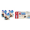 Atkins Dark Chocolate Royale Protein Shake, 15g Protein, Low Glycemic & Creamy Vanilla Protein Shake, 15g Protein, Low Glycemic, 2g Net Carb, 1g Sugar, Keto Friendly, 12 Count