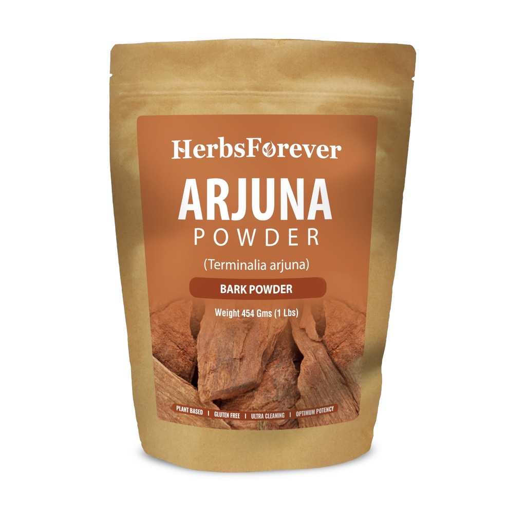 HerbsForever Arjuna Polvere Terminalia Arjuna Non OGM, Vegan 454 GMS