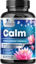 Natural Calm, Unwind & Relax Support - Ashwagandha, GABA, Magnesium, L-teanina & More - Focus naturale, Energy & Immune Support - Natura Non OGM, Vegan, Gluten Free, Bottigliato negli Stati Uniti - 120 Capsule