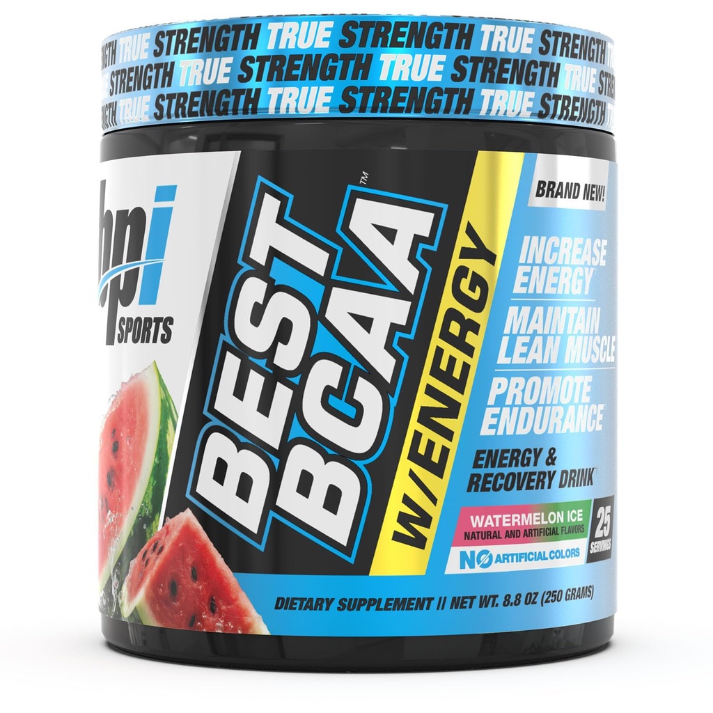 BPI Sports Best BCAA Powder - Supporto per il recupero del muscolo - Aminoacidi a catena ramificata | Blocchi di costruzione di proteine e muscoli - Post Workout Recovery - Hydration - Watermelon Ice