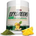 EHP Labs OxyGreens Super Greens Polvere - Spirulina & Chlorella Superfood, Polvere di succo verde & Greens Integratori con fibra prebiotica, Antiossidanti e supporto immunità, 30 Serve (Pineapple)