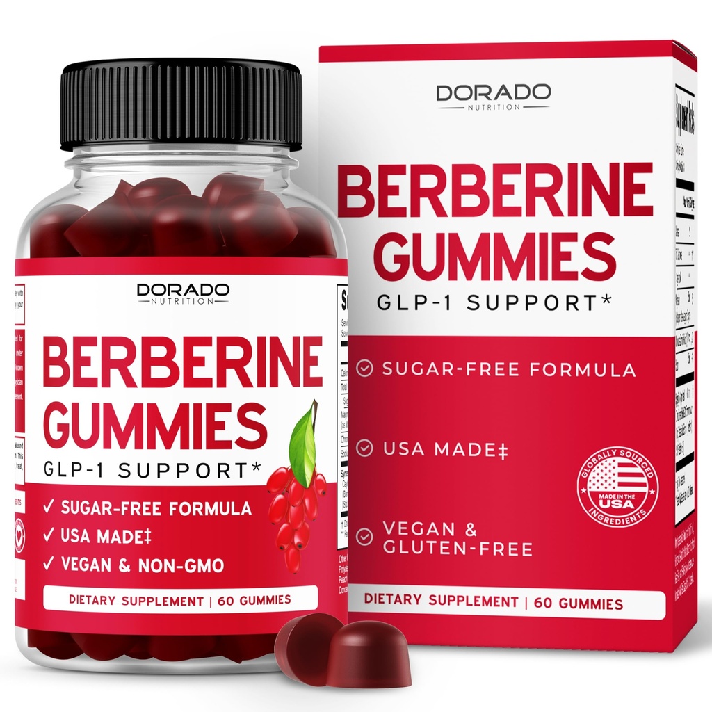 Gummie di berbina con cannella di ceylon (1.200mg) Premium Zucchero-Free Cinnamon Integratore di cannella di ceylon per adulti - Testato di terze parti, Non-GMO & Made in USA - 60 Conte Gummies masticabili