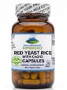 Pure Mountain Botanicals Riso di lievito rosso con CoQ10 90 Kosher Vegan Capsule Ora con 600mg Organic Red Rice Yeast Plus Co Q 10