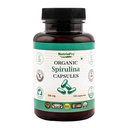 USDA Organic Spirulina Capsule - 100% Pure Vegan Supplement, Non OGM, Senza Glutine, Chimico-Free, (120)