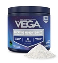 Vega Micronized creatina monoidrato polvere, non aromaed – 5g pura creatina vegana per uomini e donne, resistenza, prestazioni e crescita muscolare, 100 porzioni (17.6 oz)