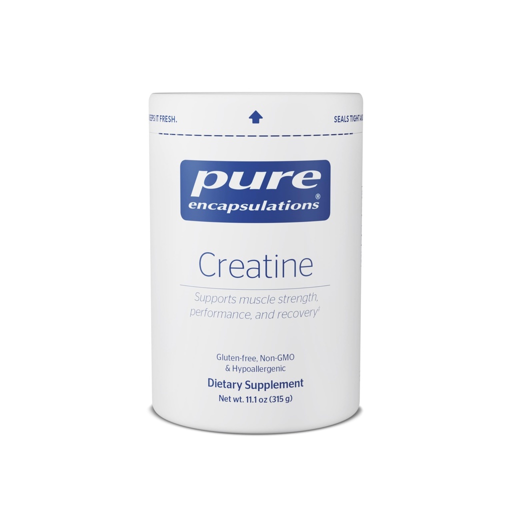 Pure Encapsulations Creatine - Integratore Creatina - Forza del muscolo, Performance & Recovery - Polvere di recupero pre-allenamento - Gluten-Free, Non-OGM & Hypoallergenic - 315 g (60 Serve)