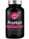 VWS Biotin 10.000 mcg Integratore alimentare w/Zinc & Selenium per promuovere la crescita dei capelli più spessi, unghie più forti e pelle sana per le donne e gli uomini, 60 capsule vegane