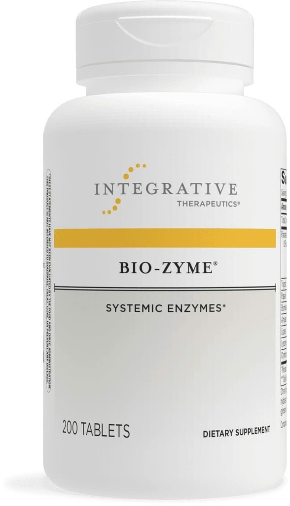 Integrative Therapeutics Bio-Zyme - Pancreatic Enzyme Complex per il supporto digestivo* - Supporta la digestione sana* - Estratto pancreatico non diluito - 200 compresse (100 Serve)