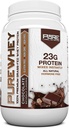Pure Label Nutrition 100% Grass-Fed, Cioccolato Whey Concentrate Protein Powder (24g) con Aminoacidi essenziali, per Pre e Post Workout Recovery & Muscle Building, Low Fat & Low Carbs - 2lbs