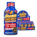 Vitamina Energy B12 11.000% Extra Strength Energy Shot Açaí Pomegranate 12 Pack, 260mg Natural Caffeine, B12 & B6, Nootropic Focus, Vitality, Zero Sugar, Gluten-Free, Vegan, Kosher, 1.93 fl oz