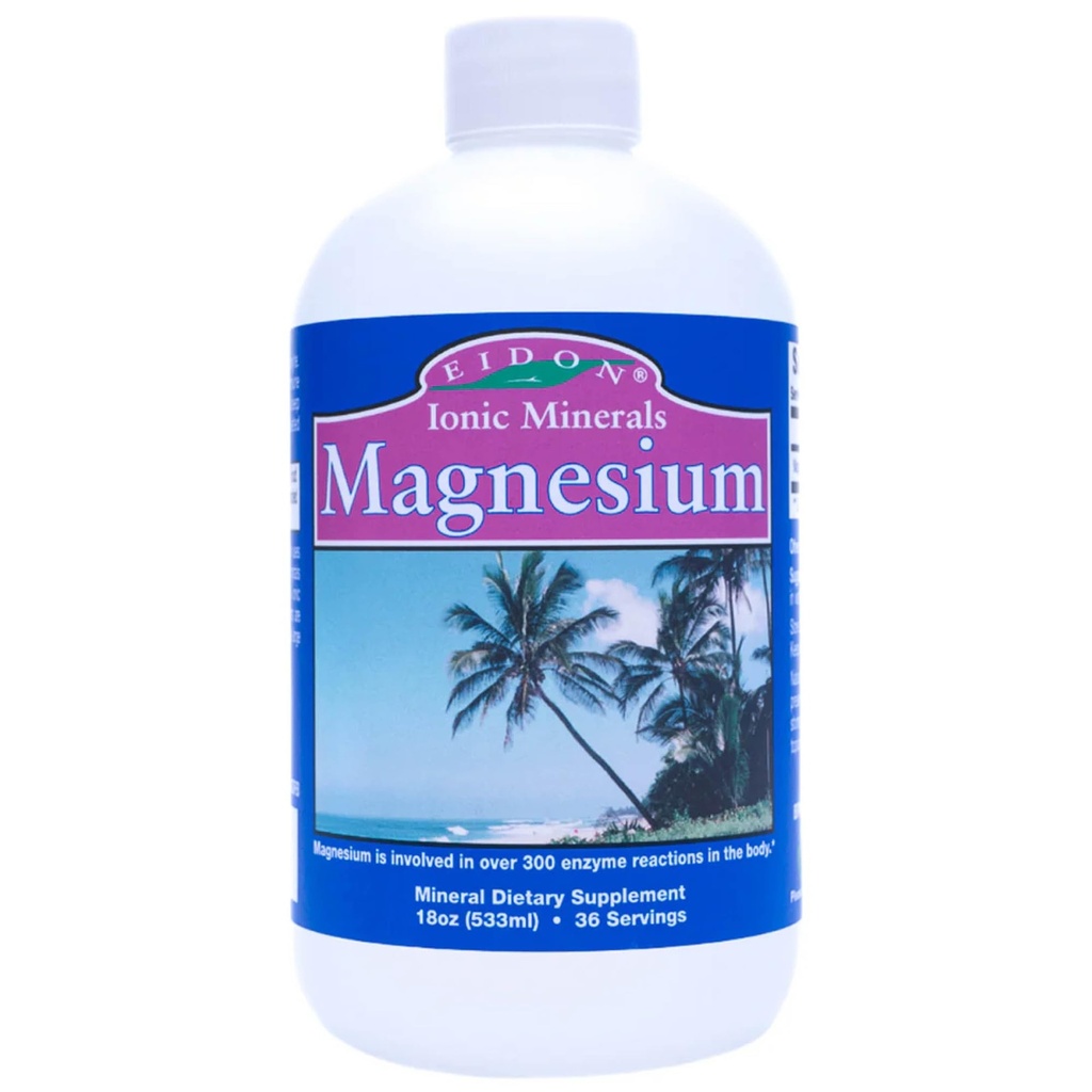 Concentrato di magnesio liquido Eidon - Integratore di gocce di magnesio ionico per adulti, uomini e donne, Supporta il rilassamento muscolare, Biodisponibile, Nessun Additivo o Preservativi - 18 oz
