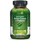 Irwin Naturals Aloe & Triphala Active Cleanse + Probiotics - 60 Liquid Softgels - Natural Digestive Support - Gentle, Detox efficace + Eliminazione 2-Part Colon Care - Nourish + Balance