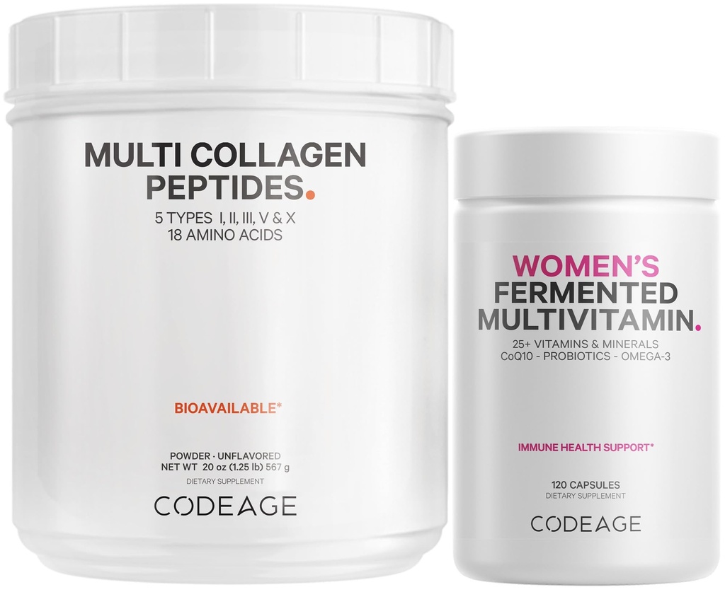Codeage - Multi Collagen Protein + Femminile Daily Multivitamin Bundle