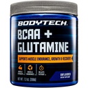 BodyTech BCAA + Glutamina Polvere con vitamina C, L Glutamina & More, Essential Pre Workout o Post Workout Aminoacidi per uomini e donne, non aromatizzati, 7.3 Oz, 30 Serve