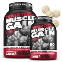 Bully Max 2-in-1 Tavolini da masticare per cani e cuccioli - Vitamine di cane e integratori per guadagno e crescita del muscolo - Canine Puppy Multivitamins per tutte le razze & Età - 60 Tab (2 Bottiglie)