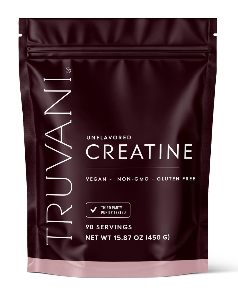 Truvani Creatina Monoidrato Polvere | 5g pura creatina per servire | Terze Parti Testate | 90 Serve | Supporta la forza e l'energia cellulare | Nessun filler | Donne e Uomini