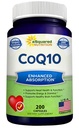 aSquared Nutrition CoQ10 (400mg Max Strength, 200 capsule) - Alta assorbimento Vegan Coenzyme Q10 Polvere - pillole di supplemento Ubiquinone, Extra Antiossidante CO Q-10 compresse di vitamina Enzime, Coq 10 400 mg
