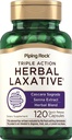 Piping Rock Herbal Laxative Capsule | 120 Count | Triple Action Supplement Blend con Cascara Sagrada e Senna Extract | Non-GMO, Gluten Free