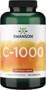 Swanson Vitamin C w/Rose HIPS - Integratore a base di erbe Promozione della salute della pelle, della salute del cuore e del supporto del sistema immunitario - Formula naturale Promuovere la protezione e il benessere - (90 capsule, 1000 mg ogni)