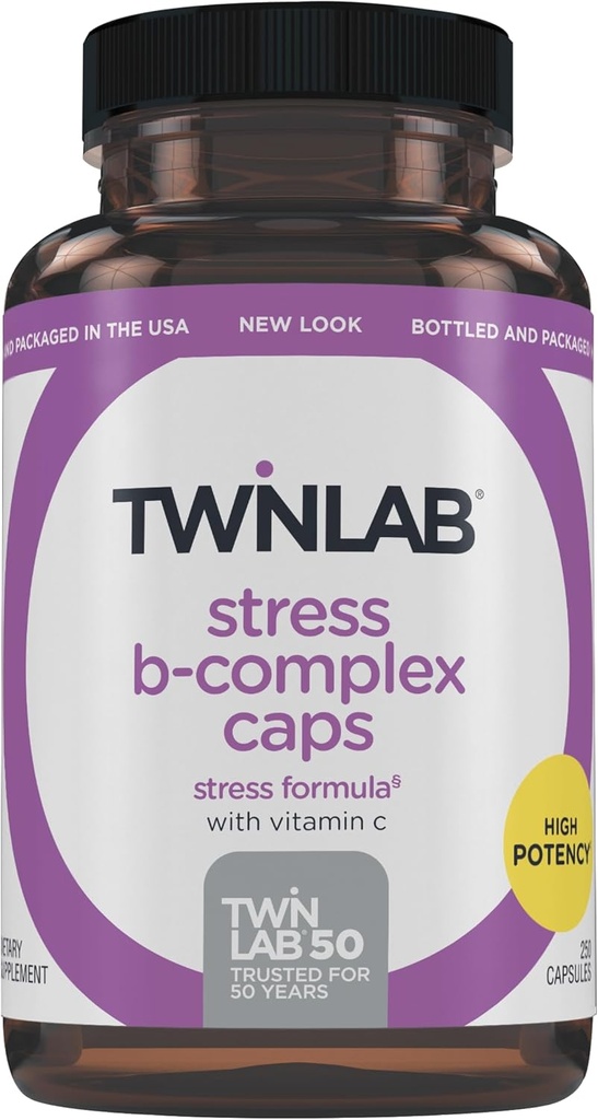 Doppiastra Stress B-Complex Caps - Integratore di supporto energetico con Vitamina B12 e B6-250 capsule