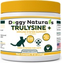 Trulysine Plus L-Lysine per Gatti Supporto Immune Polvere orale 8oz/226g - Gatti e gattini di tutta l'età, starnuti, Runny Nose Squinting, Watery Eyes Pollo Liver Flavor (U.S.A)(226 Grammi (900mg / Scoop)))