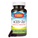 Carlson - ACES + Zn, Vitamine A, C, E + Selenio & Zinc, Salute Cellulare & Supporto Immune, Antiossidante, 60 Softgels