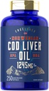 Carlyle Cod Liver Oil Softgels | 1245mg | 250 Count | Norwegian | Non OGM, Gluten Free
