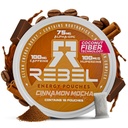 Rebel Nootropic Energy Caffeine Pouches (Cinnamon Mocha) • 100 mg di caffeina • Alpha GPC • Huperzine A & Essential Vitamins • Sugar-Free • Coconut Fiber Technology • 15 Pouches Per Can (Pack of 1)