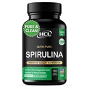 Spirulina Powder Capsule 3000 mg - Purest non Irradiated Blue Green Algae - Best Raw Vegan Protein - Green Superfood - Natural Multivitamins – 180 Pills Made in Italy