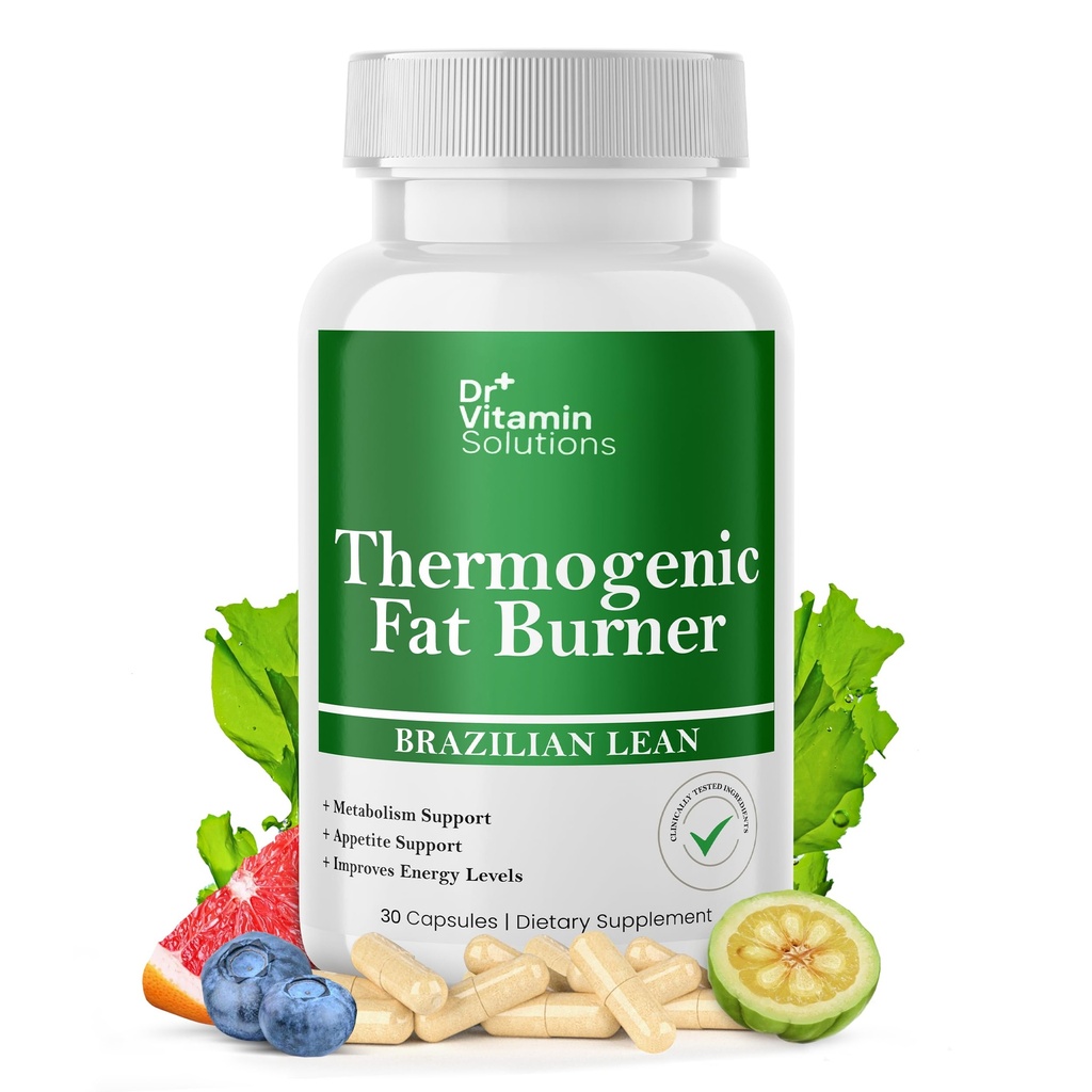 Bruciatore grasso termogenico per le donne e gli uomini - Pillole di dieta magra brasiliana | Appetite Suppressant & Metabolism Booster w/Green Tea, Garcinia, ACV | Belly Fat, Energy & Bloating Support, Non-GMO, Made in USA