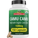 Vitamina C organica peruviana da Camu Camu Capsule 1.500mg - 150 Pillole Vegane, Vitamina C naturale da tutto il cibo Camu Berry Organic, Non OGM
