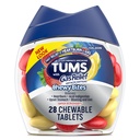 TUMS Chewy Bites Chewable Antacid Tablets con Gas Relief, Lemon & Strawberry - 28 Count