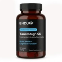 Endur TAUROMAG-SR Magnesio N-Acetyltaurinate, Integratore di salute del cervello, aiuta a promuovere la funzione di memoria, senza glutine, 375mg (90 compresse)