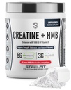 SteelFit Creatine HMB Polvere - 5g Creatina monoidrato polvere, 3g myHMB & 1000 IU vitamina D - Integratore di allenamento Supporta la crescita del muscolo, resistenza, recupero & energia - non aromatizzato, 30 Serve
