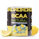 Nutrologia BCAA naturale - polvere BCAA basata sulle piante, aroma di limonata, polvere di aminoacidi di rapporto 2:1:1:1 per il recupero pre allenamento e post allenamento, Vegan, senza glutine, non OGM, 30 Serve
