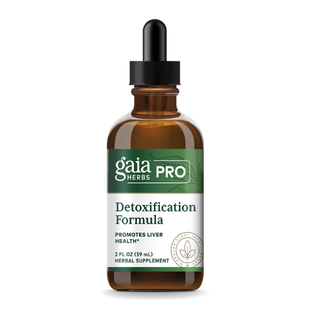 GAIA HERBS PRO Formula di disintossicazione - Supporta la salute del fegato e la disintossicazione* - Cardo del latte, Dock giallo & More - 2 fl oz (30 Serve)