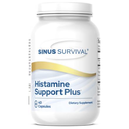 Il supporto istamina Plus Natural Histamine Blocker & Allergy Relief Supplement Supporta la salute del seno, l'equilibrio immunitario e il regolamento anti-drowsy Histamine - 40 Conte