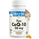 GRATIS CoQ10 50mg - Kosher Vegan Co-Q 10 Integratore per la salute cardiovascolare del cuore, Supporto per la pressione sanguigna, Gum Health & Healthy Aging - Pure Coenzyme Q10 - Ubiquinone CQ10 Supplemento (50 Count)