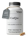NOOT CoQ10 200mg - Alto assorbimento-Coenzima-Q10, Antiossidante per il cuore e la salute cognitiva e il supporto immunitario, produzione di energia, Ubiquinone, Vegan, Coq 10 supplemento, Nootropic, 60 capsule