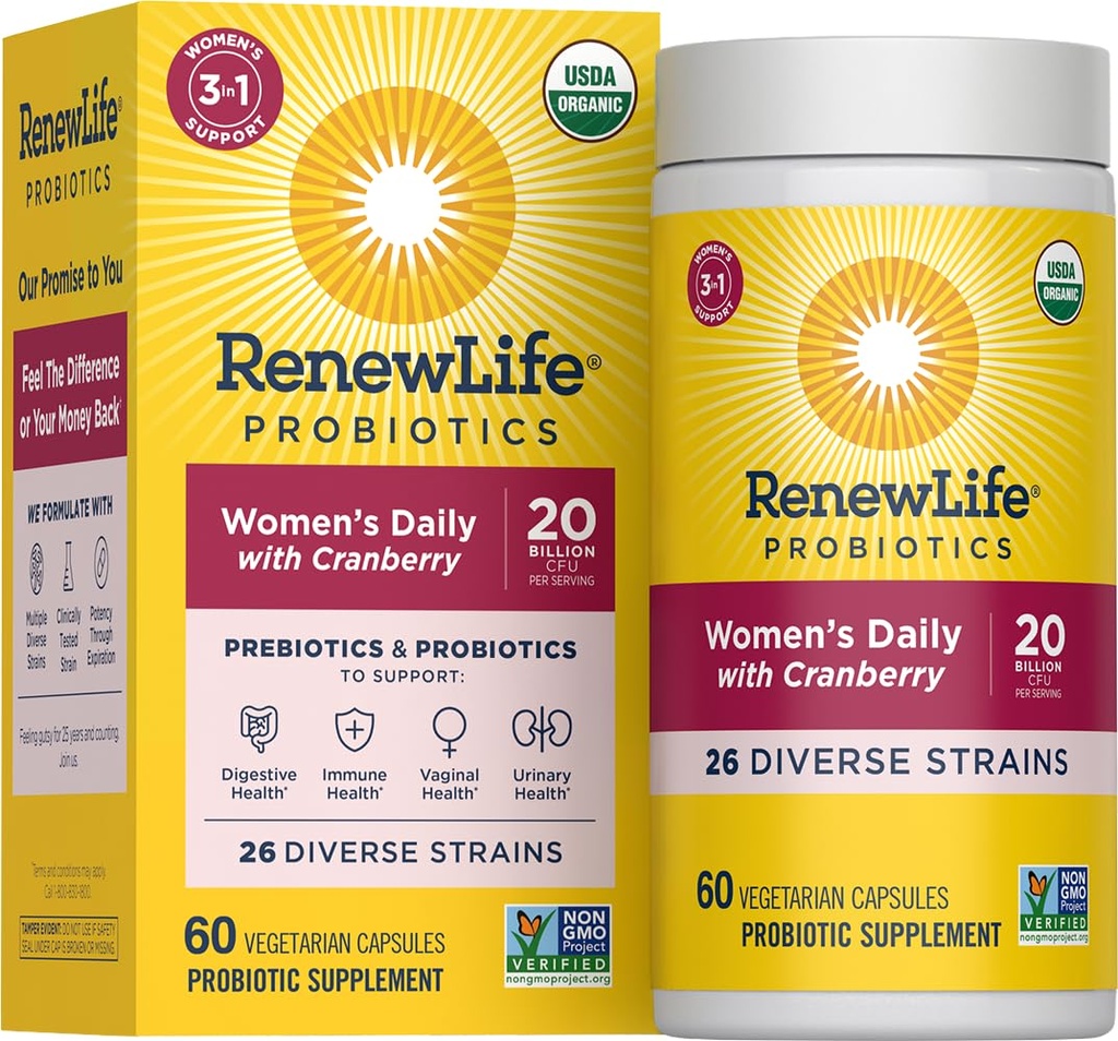 Probiotici giornalieri delle donne di nuova vita + prebiotici, 60 CT