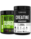 Jacked Factory Nitrosurge Pre-Workout in Black Cherry & Creatine Monoidrato per Uomini & Donne