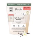 Polvere proteica a base di piante a triplo sostegno Perelel, vaniglia cremosa, 20g polvere proteica vegana, 3g Monoidrato di creatina, & 5g fibra prebiotica per porzione, latticini gratis, senza zucchero Aggiunto, 15 giorni di alimentazione