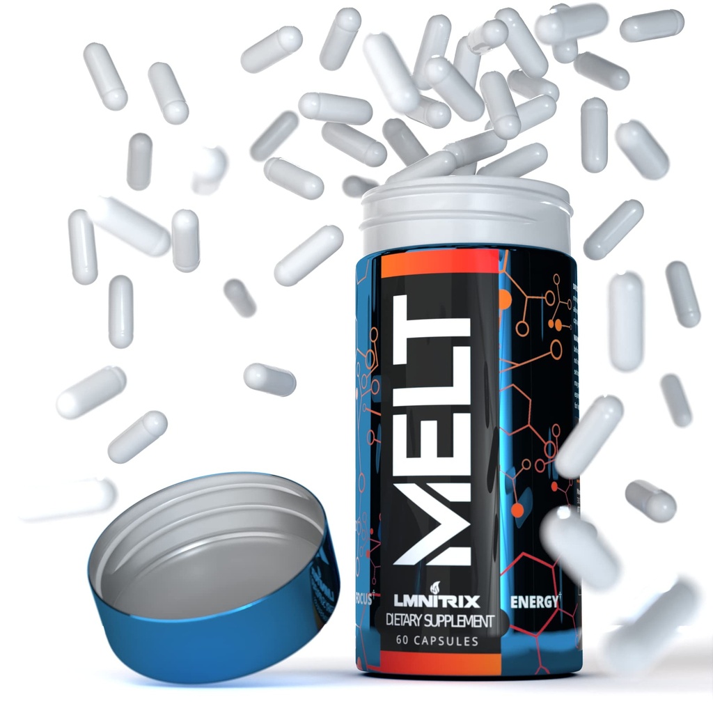 MELT EXT - Extreme Thermogenic Fat Burner - Potente aiuto per la perdita di peso, più forte della maggior parte delle pillole dimagranti - True Plateau Destroyer - Perdere peso Veloce per gli uomini e le donne - Risultati reali - 60 tappi