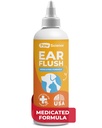 Paw Science Dog Ear Cleaner - Trattamento dell'infezione dell'orecchio del gatto e del cane - Lavaggio dell'orecchio dell'animale domestico Medicated, Flush e Soluzione di pulizia per cani e gatti - Rimedio per il sollievo del lievito di prurito