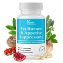 Bruciatore grasso per le donne e gli uomini - Appetite Suppressant per la perdita di peso - Pillole w/Metabolismo Booster supplemento di perdita di peso termogenico - Cromo, caffeina & tè verde - 30 capsule