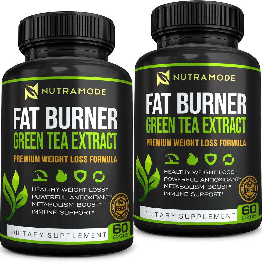 Premium Green Tea Extract Fat Burner Supplemento EGCG-Natural Appetite Suppressant-Healthy perdita di peso pillole di dieta che funzionano rapidamente per le donne e il metabolismo di uomini-detox Booster per bruciare il grasso grasso grasso pacchetto Fast-2