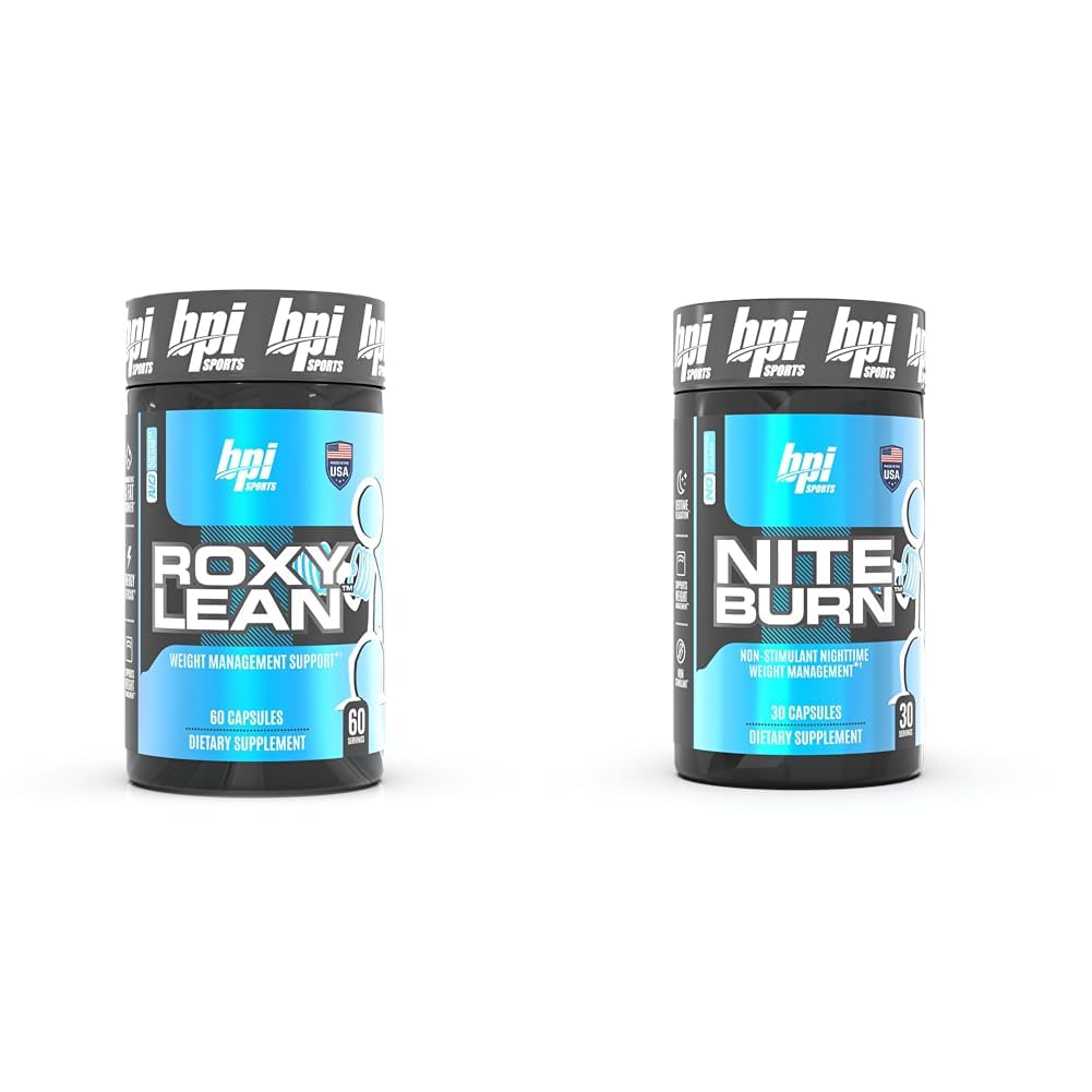 BPI Sport RoxyLean Extreme Fat Burner & Nite Burner Nighttime Fat & Sleep Support, 60Count & 30 Servings
