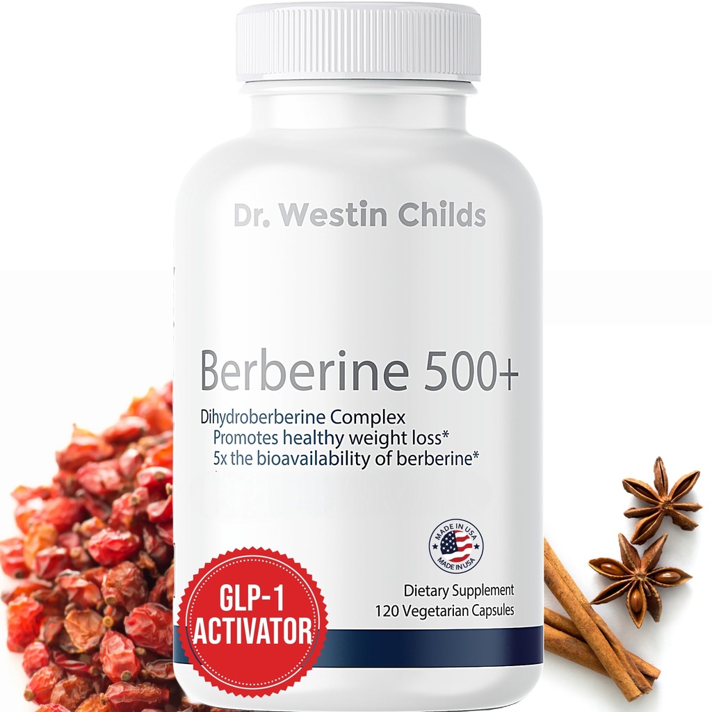 Dr. Westin Childs Dihydroberberine Supplemento 200 mg per donne e uomini, cardiovascolare, fegato, tiroide, e supporto immunitario con acido lipoico alfa - Può essere 5X Più efficace di Berberina HCL | 60 Ct